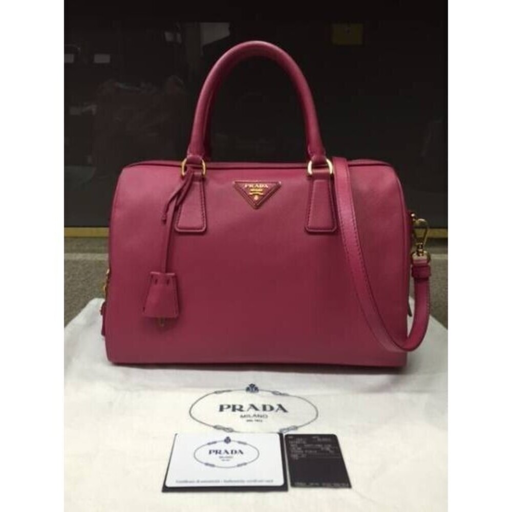 Prada Saffiano Leather Handbag Boston